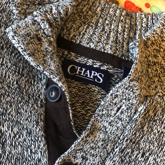 Knit pullover with corduroy elbow patches - Picture 2 of 4